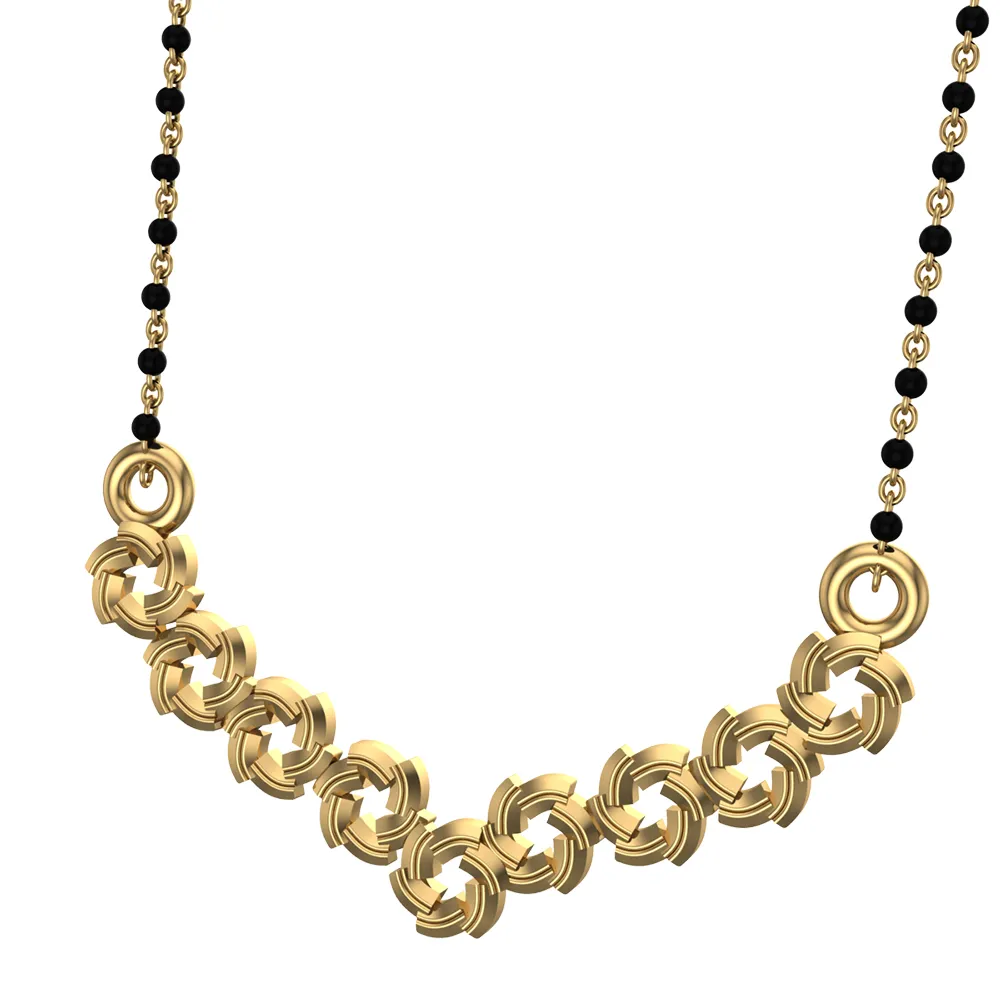 Saumya Yellow Mangalsutra Designs in Gold Saumya Yellow Mangalsutra Designs in Gold