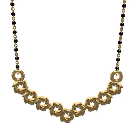 Saumya Yellow Mangalsutra Designs in Gold Saumya Yellow Mangalsutra Designs in Gold