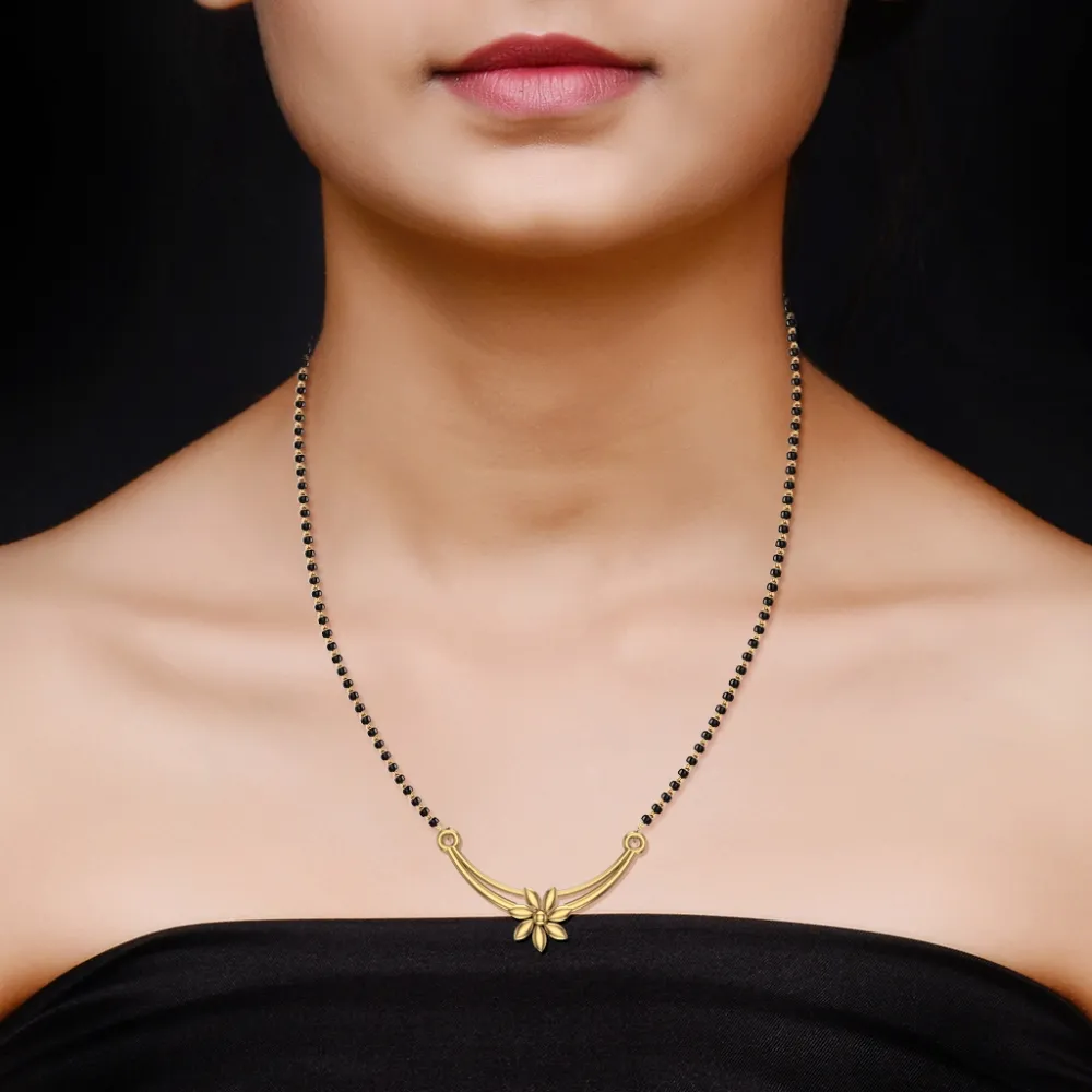 Hemani Yellow Mangalsutra Designs in Gold Hemani Yellow Mangalsutra Designs in Gold