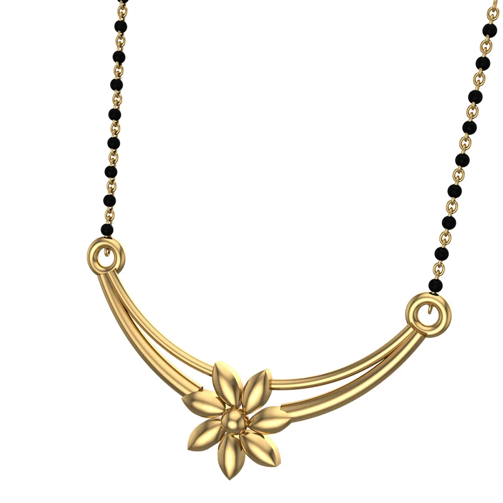Hemani Yellow Mangalsutra Designs in Gold Hemani Yellow Mangalsutra Designs in Gold