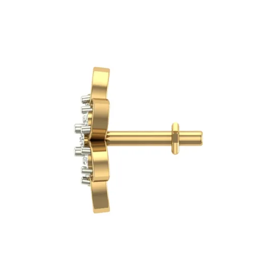Bhakti Yellow Gold Diamond Nosepin Bhakti Yellow Gold Diamond Nosepin