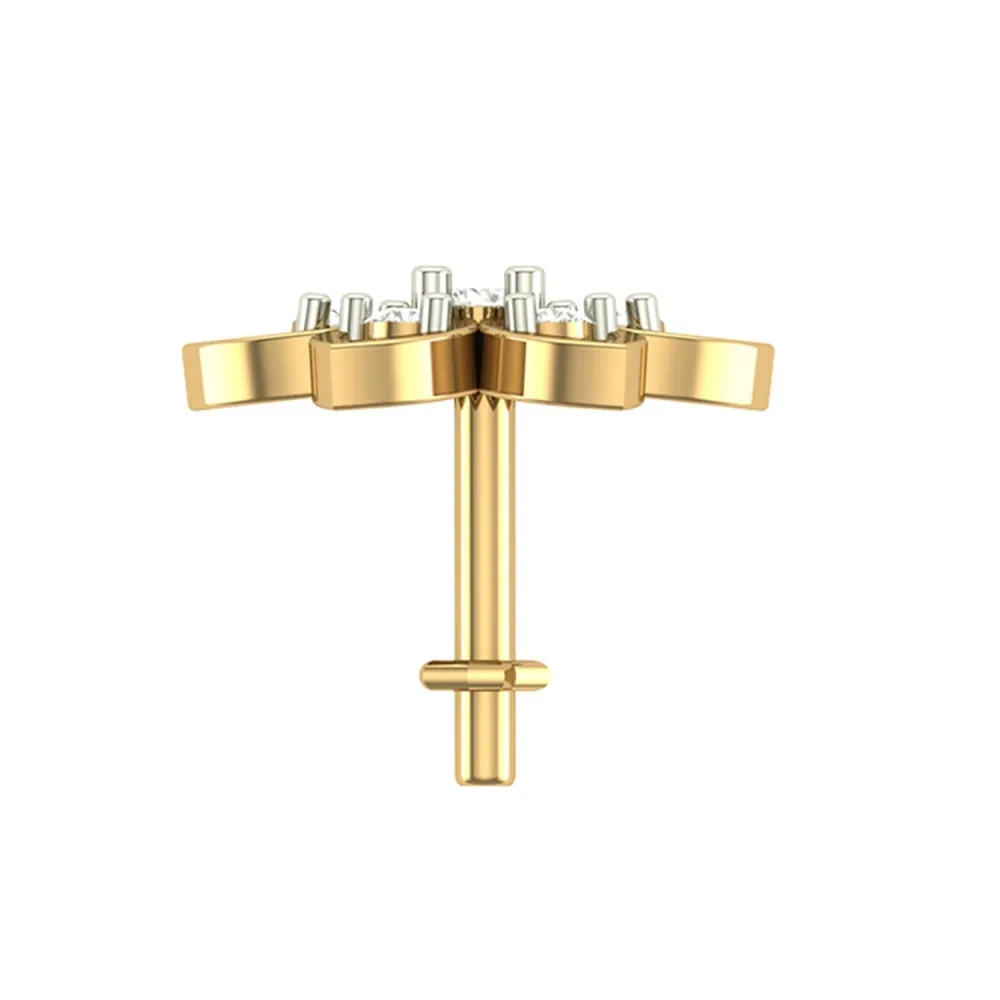 Bhakti Yellow Gold Diamond Nosepin Bhakti Yellow Gold Diamond Nosepin