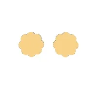 Aayushi Yellow Gold Stud Earrings Design for daily use