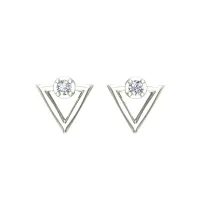 Amara White Gold Stud Earrings