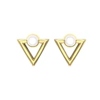 Liam Yellow Gold Earings Design for daily use 