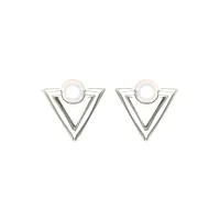 Liam White Gold Earings Design for daily use 