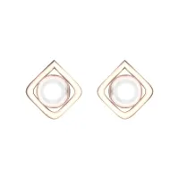 Linda Rose Gold Earrings Design for daily use 