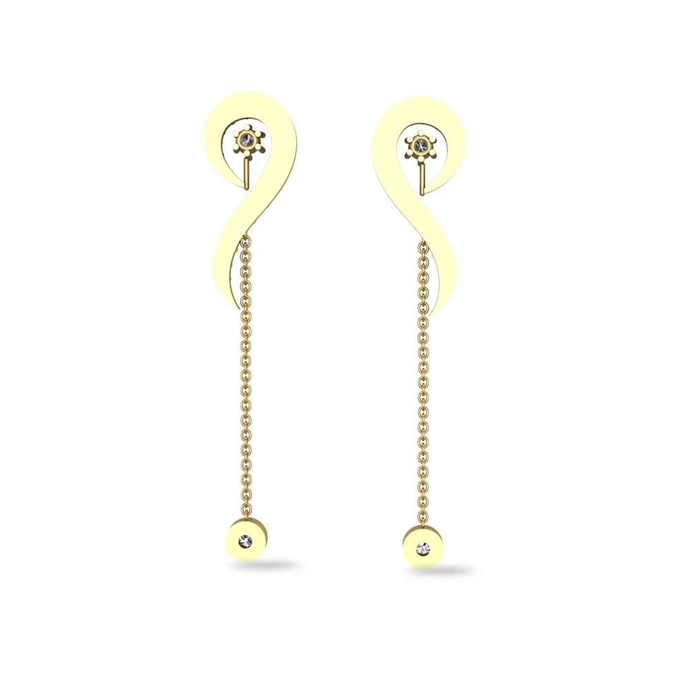 Aanya White Gold Earings Design for daily use Aanya White Gold Earings Design for daily use