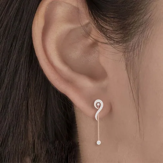 Aanya White Gold Earings Design for daily use Aanya White Gold Earings Design for daily use