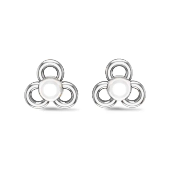 Amelia White Gold Pearl Stud Earrings Design for daily use Amelia White Gold Pearl Stud Earrings Design for daily use
