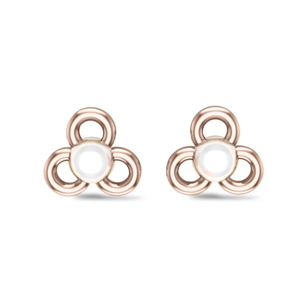 Amelia White Gold Pearl Stud Earrings Design for daily use Amelia White Gold Pearl Stud Earrings Design for daily use