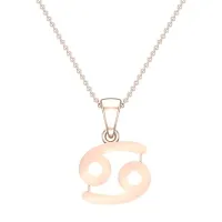 Jace Cancer Rose Gold Zodiac Pendant Designs For Female