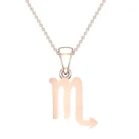 Skye Scorpio Rose Gold Zodiac Pendant