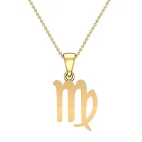 Eve Scorpio Yellow Gold Zodiac Pendant Designs For Female