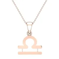 Abby Libra Rose Gold Zodiac Pendant Designs for female