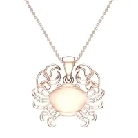 Amy Cancer Rose Gold Zodiac Pendant Designs For Female