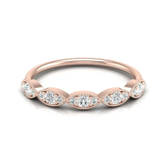 Kriti Rose Gold Diamond Ring Kriti Rose Gold Diamond Ring