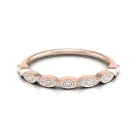 Anushka Rose Gold Diamond Ring