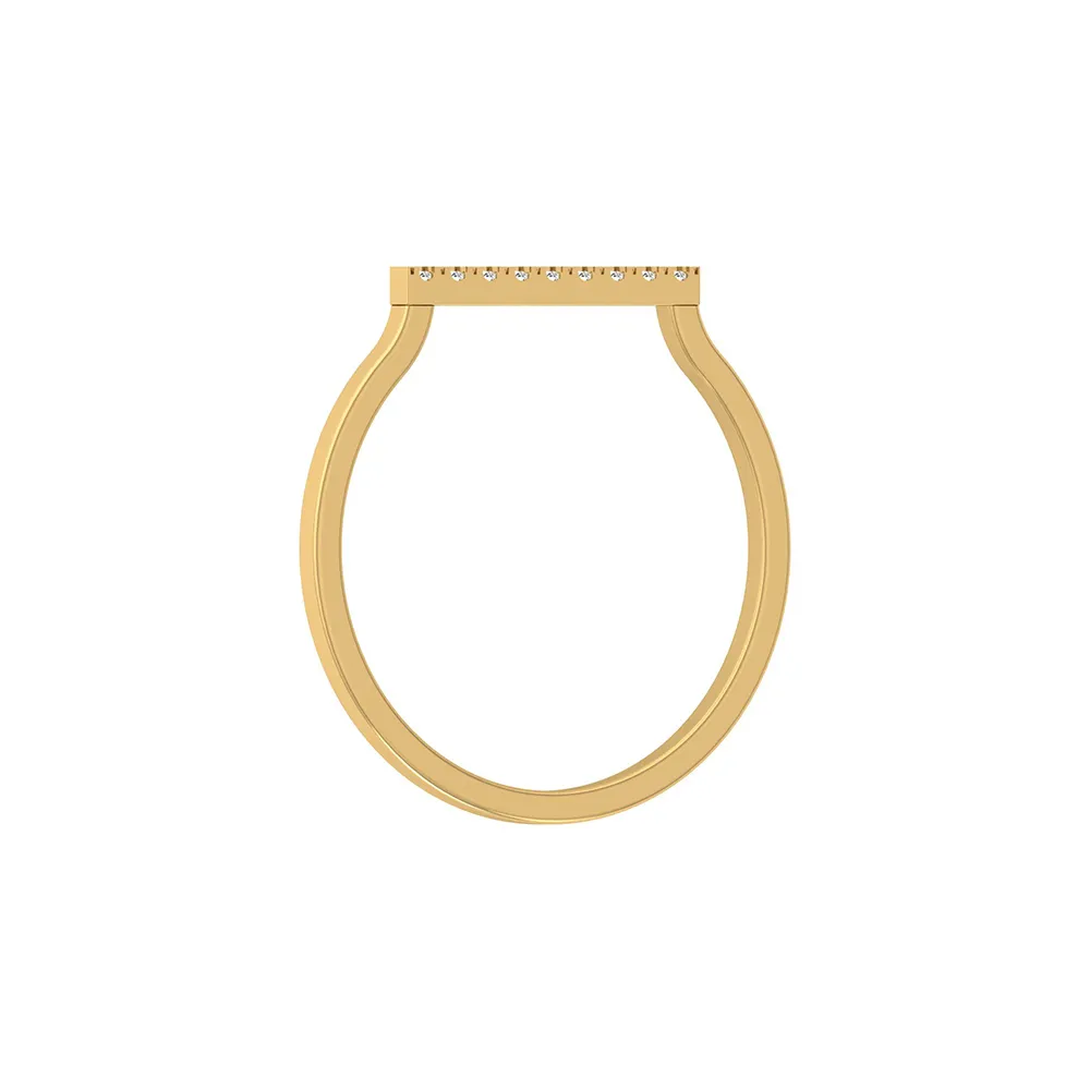 Mukta Yellow Gold Diamond Ring