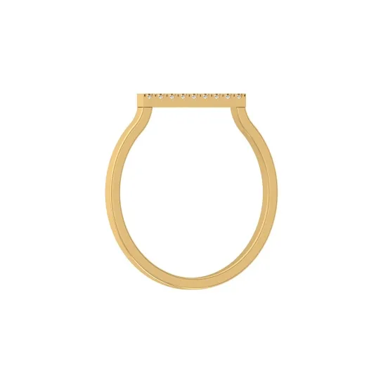 Mukta Yellow Gold Diamond Ring
