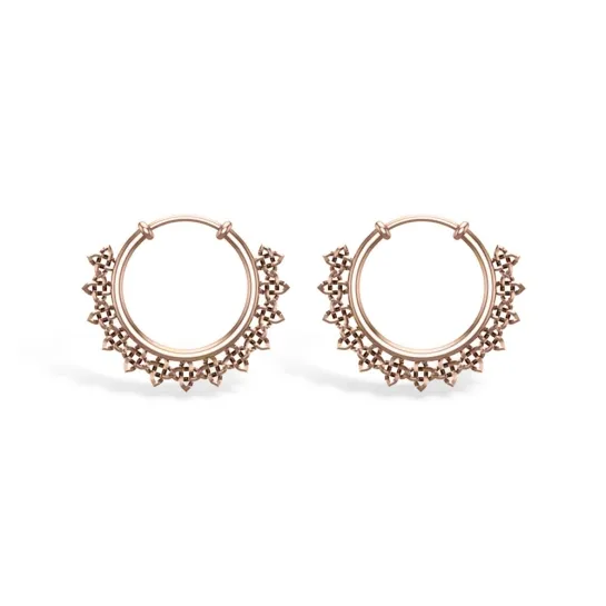 Myka Rose Gold Hoop Earrings Myka Rose Gold Hoop Earrings