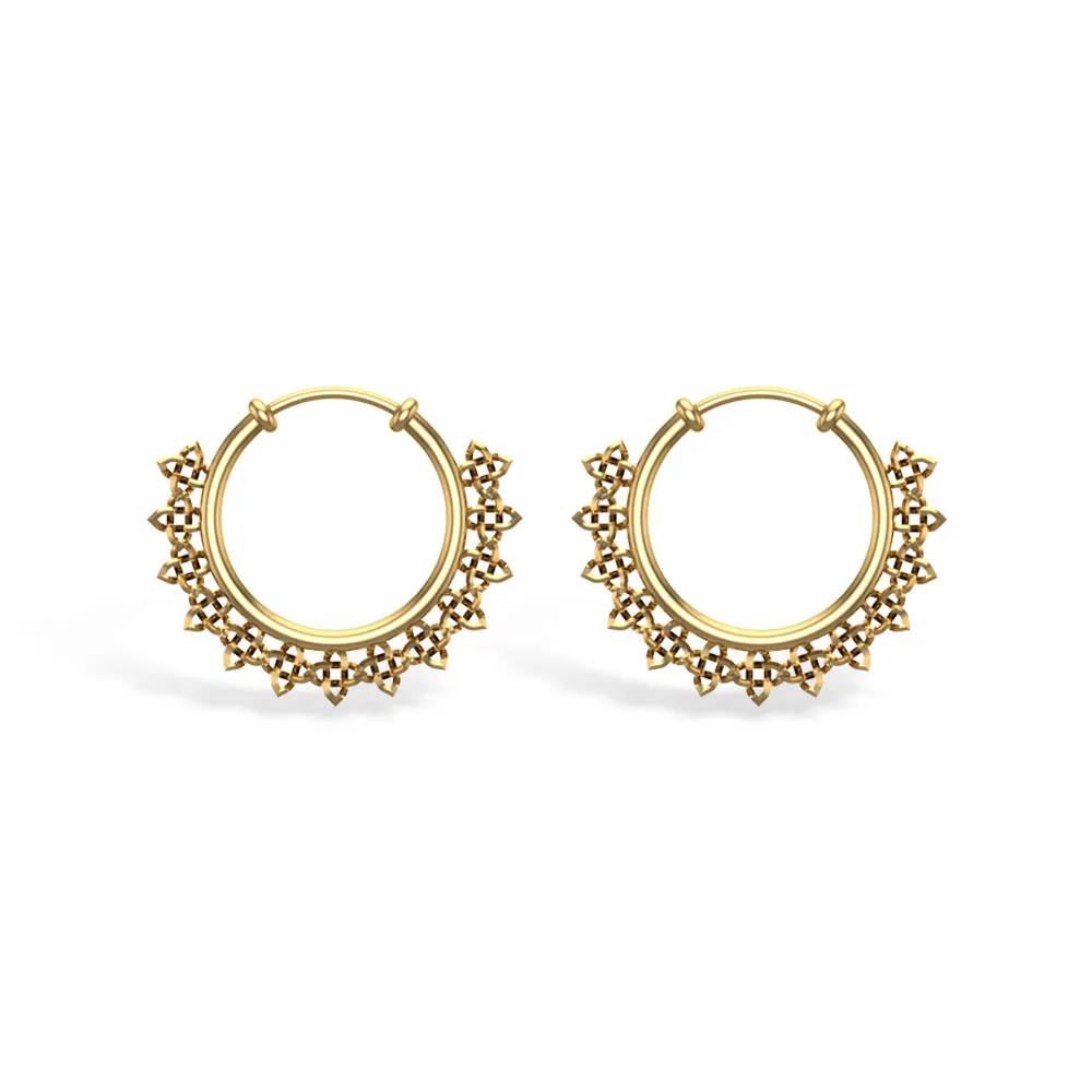 Myka Rose Gold Hoop Earrings Myka Rose Gold Hoop Earrings