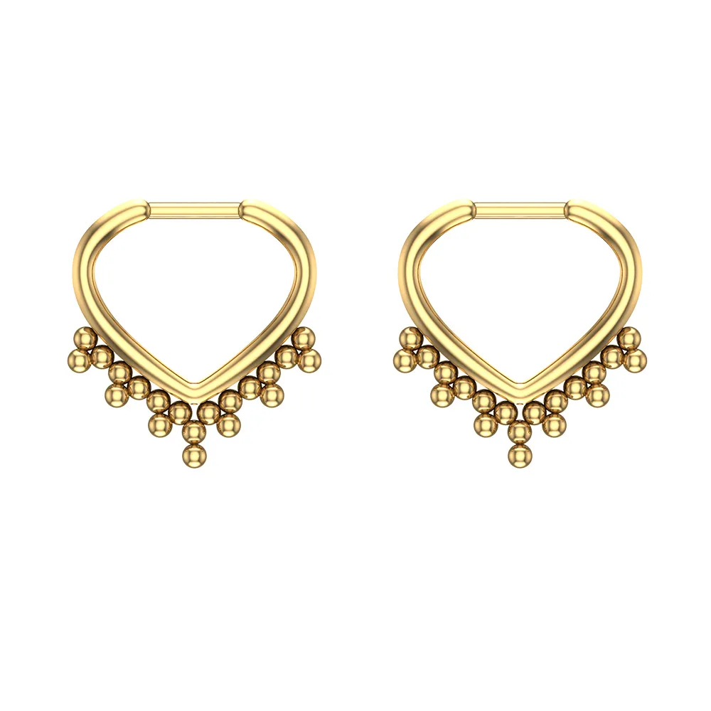 Diva Rose Gold Hoop Earrings