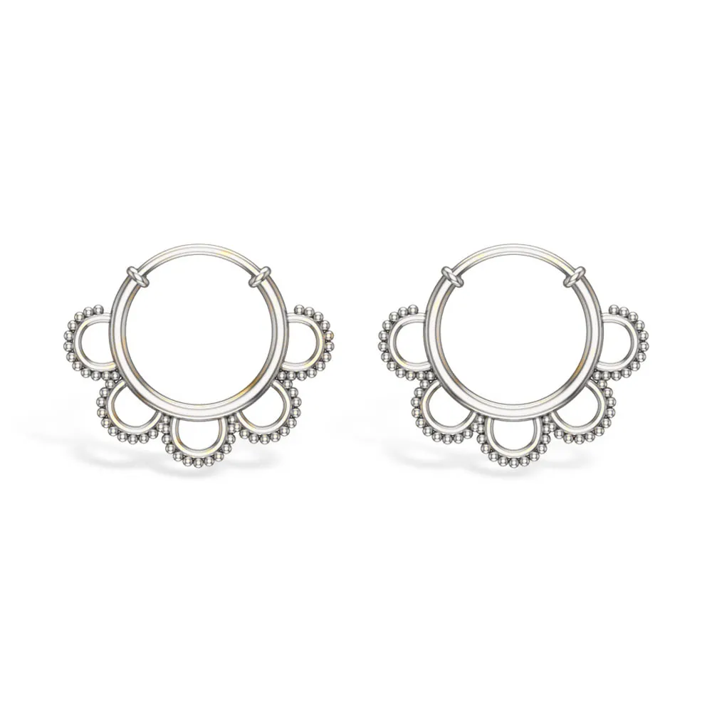 Flora Rose Gold Hoop Earrings Flora Rose Gold Hoop Earrings