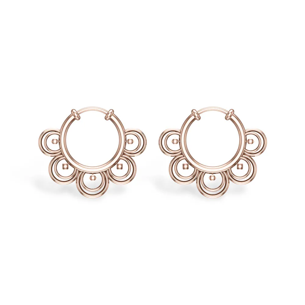 Abrik Yellow Gold Hoop Earrings Abrik Yellow Gold Hoop Earrings