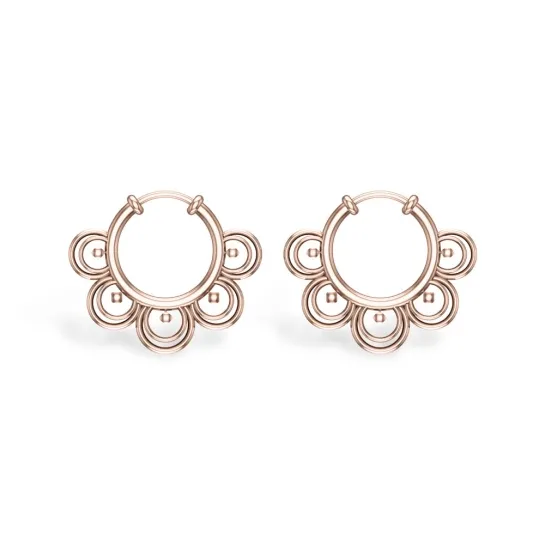 Abrik Yellow Gold Hoop Earrings Abrik Yellow Gold Hoop Earrings