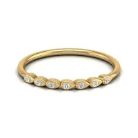 Luna Yellow Gold Diamond Ring