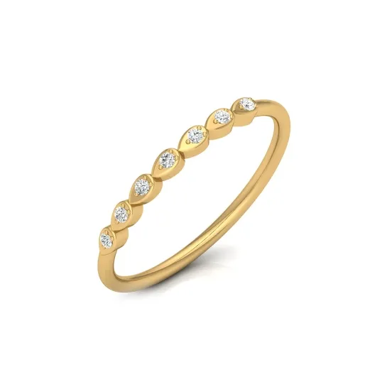 Luna Yellow Gold Diamond Ring Luna Yellow Gold Diamond Ring