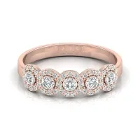 Anzai Rose Gold Diamond Ring