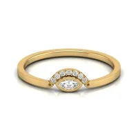 Jiva Yellow Gold Diamond Ring