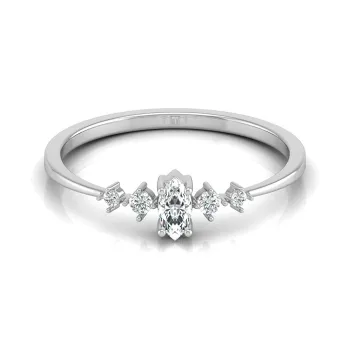 Amulya White Gold Di…