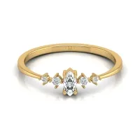 Amulya Yellow Gold Diamond Ring