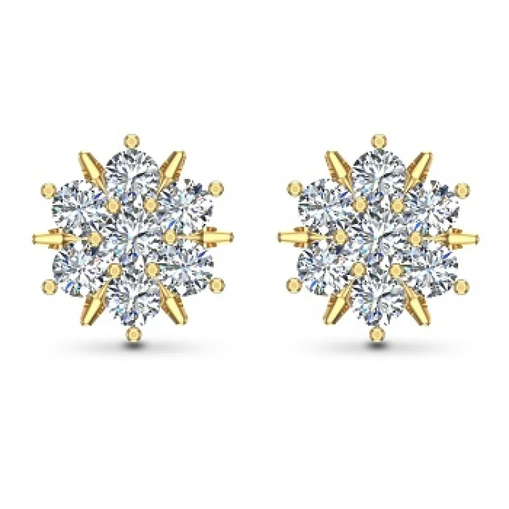 Siya White Gold Diamond Stud Earrings Siya White Gold Diamond Stud Earrings