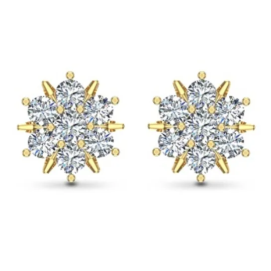 Siya White Gold Diamond Stud Earrings Siya White Gold Diamond Stud Earrings