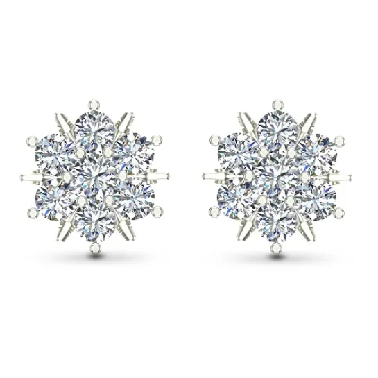 Siya White Gold Diamond Stud Earrings Siya White Gold Diamond Stud Earrings