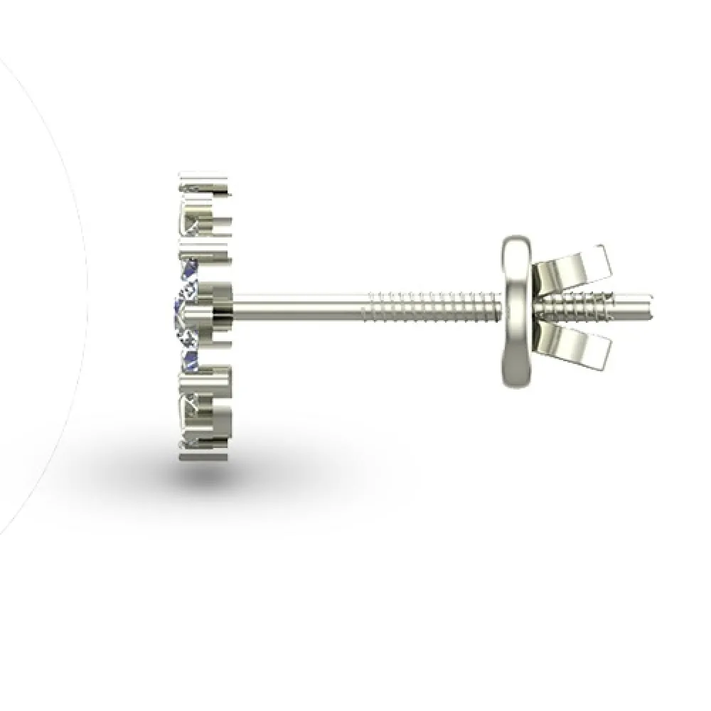 Siya White Gold Diamond Stud Earrings Siya White Gold Diamond Stud Earrings