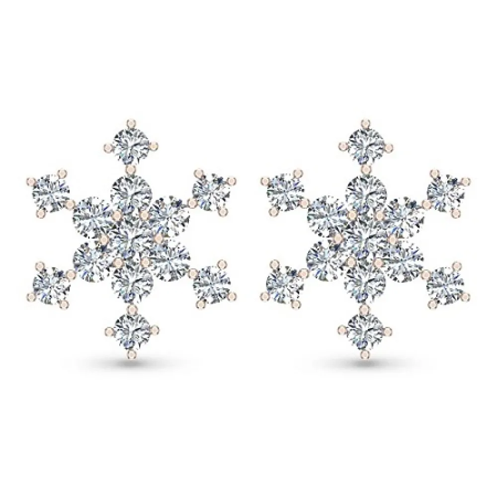 Akiko Yellow Gold Diamond Stud Earring Akiko Yellow Gold Diamond Stud Earring