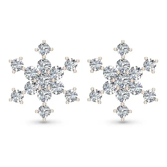 Akiko Yellow Gold Diamond Stud Earring Akiko Yellow Gold Diamond Stud Earring