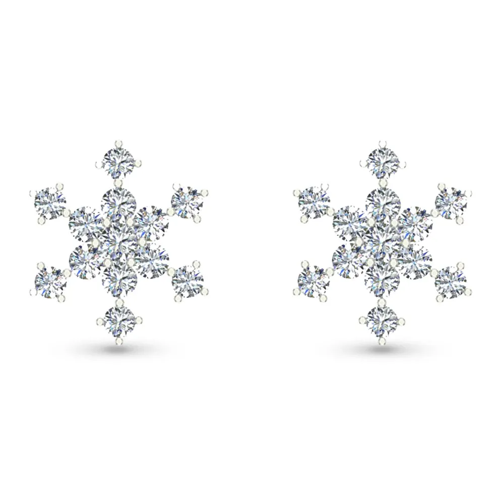 Akiko Yellow Gold Diamond Stud Earring Akiko Yellow Gold Diamond Stud Earring