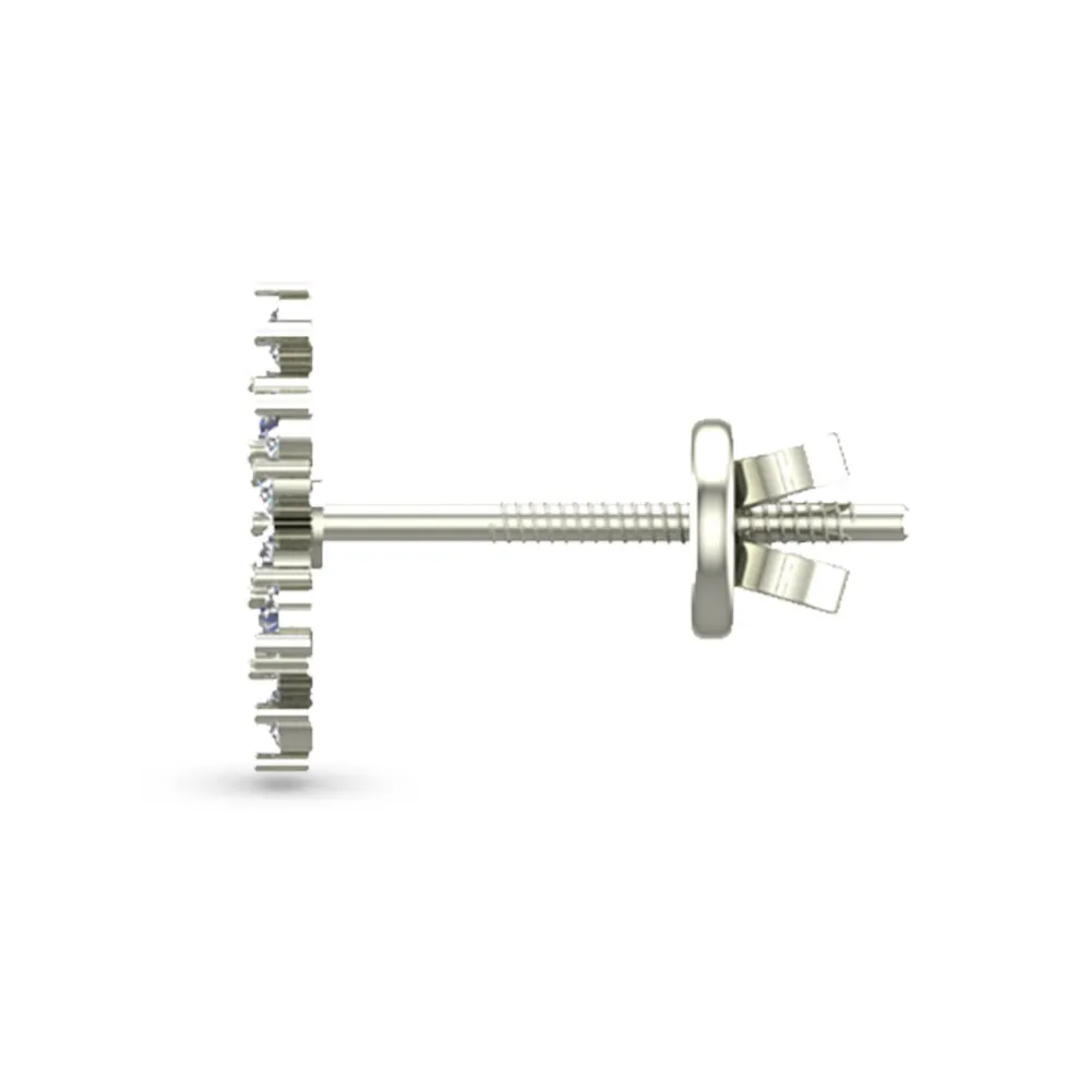 Akiko Yellow Gold Diamond Stud Earring Akiko Yellow Gold Diamond Stud Earring