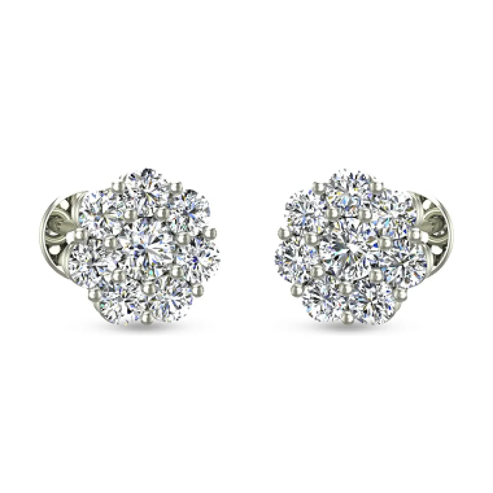 Leesa Rose Gold Diamond Stud Earrings Leesa Rose Gold Diamond Stud Earrings
