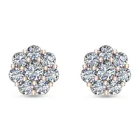 Leesa Rose Gold Diamond Stud Earrings