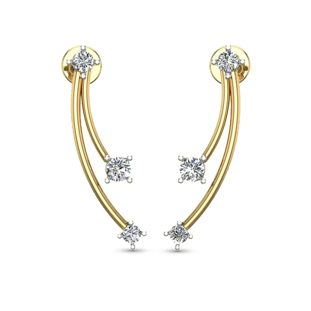 Sanaya White Gold Diamond Stud Earring Sanaya White Gold Diamond Stud Earring
