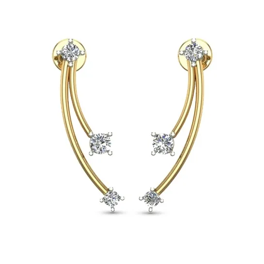 Sanaya White Gold Diamond Stud Earring Sanaya White Gold Diamond Stud Earring