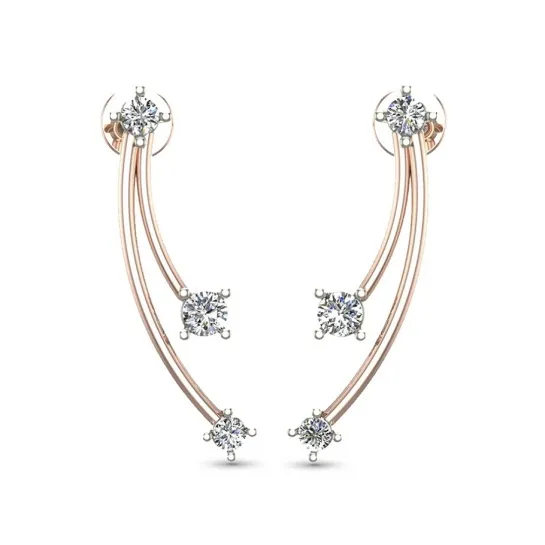 Sanaya White Gold Diamond Stud Earring Sanaya White Gold Diamond Stud Earring