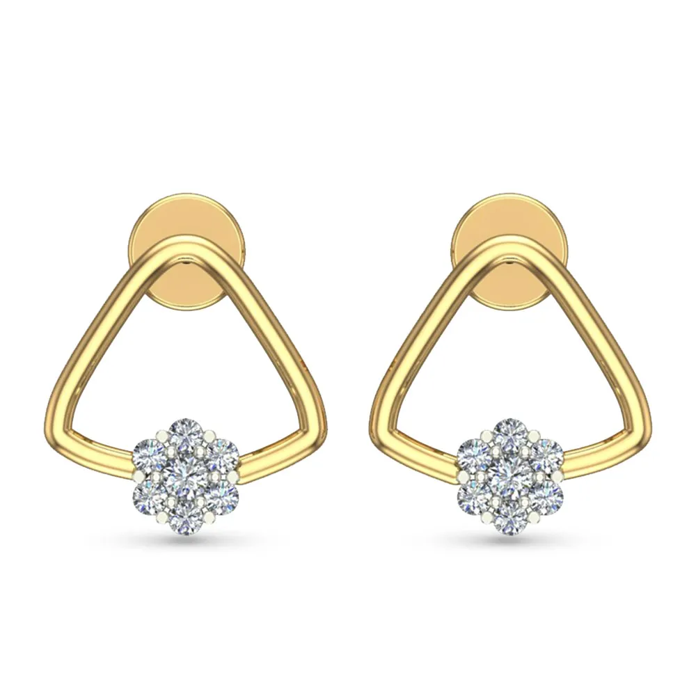 Kiyara White Gold Diamond Stud Earrings Kiyara White Gold Diamond Stud Earrings